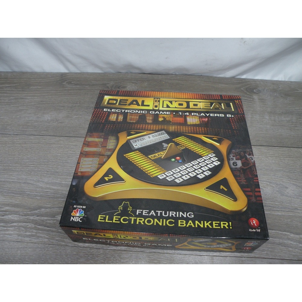 DEAL OR NO DEAL Electronic Game Irwin Toy 1-4 Players Featuring Electronic Works